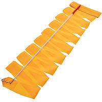 Лента для художественной гимнастики с палочкой Zelart 5516 длина 6м Orange