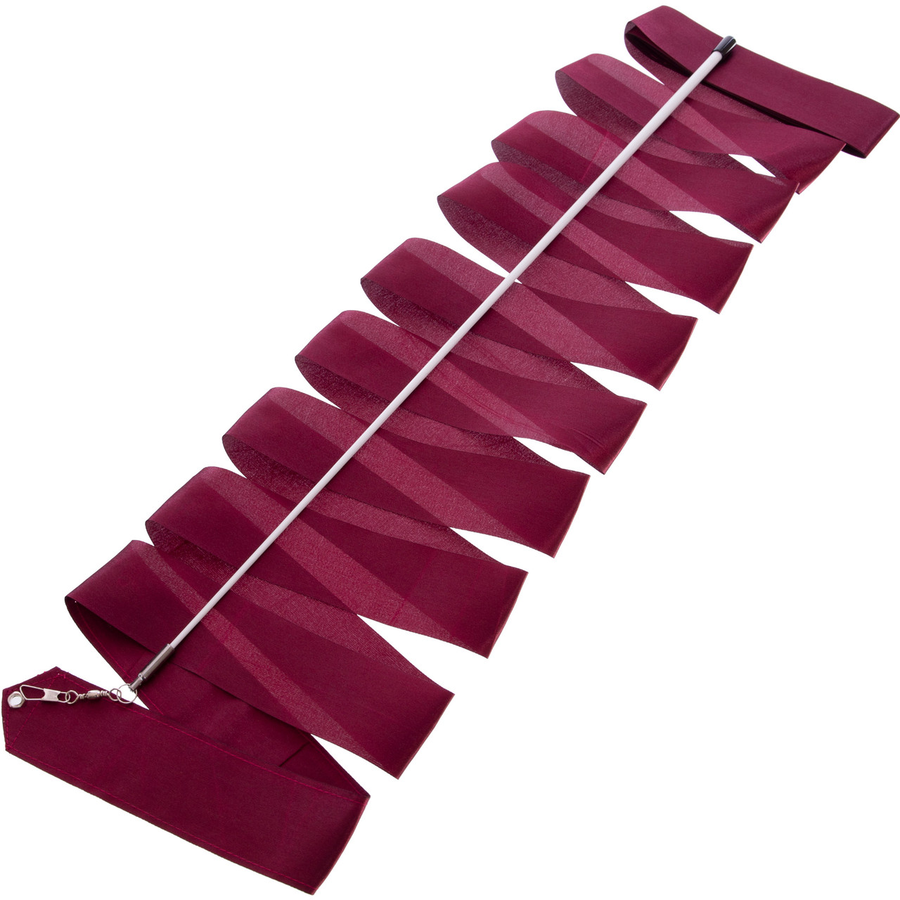 Стрічка для художньої гімнастики з паличкою Zelart 5516 довжина 6 м Burgundy, фото 1