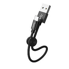 Кабель для зарядки телефона/ смартфона Hoco X35 USB - Type-C 2.4 A 0.25 м Чорний (X35B), фото 3