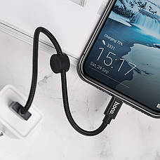 Кабель для зарядки телефона/ смартфона Hoco X35 USB - Type-C 2.4 A 0.25 м Чорний (X35B), фото 4