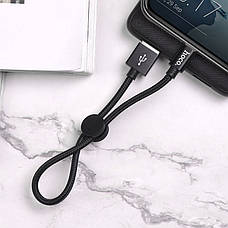 Кабель для зарядки телефона/ смартфона Hoco X35 USB - Type-C 2.4 A 0.25 м Чорний (X35B), фото 5