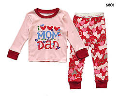 Піжама I love mom&dad для дівчинки. 6 років