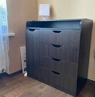 Пеленальний комод 4+1 софт венге магія + молочний