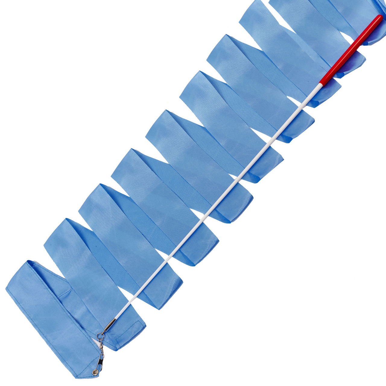 Стрічка для художньої гімнастики з паличкою Zelart 3248 довжина 6,3 м Light Blue, фото 1