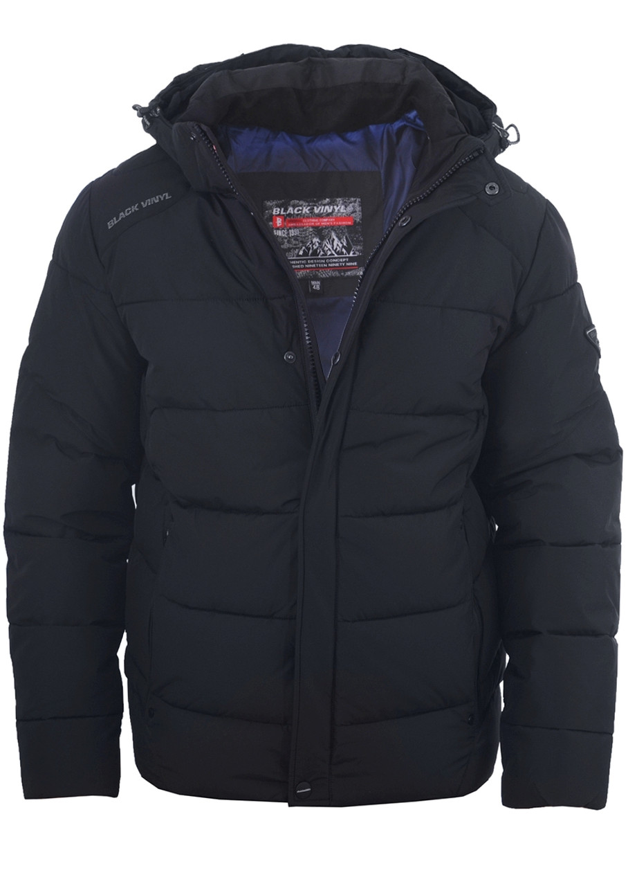 Куртка зимова чоловіча Black Vinyl 23-C22-1993C чорна 56