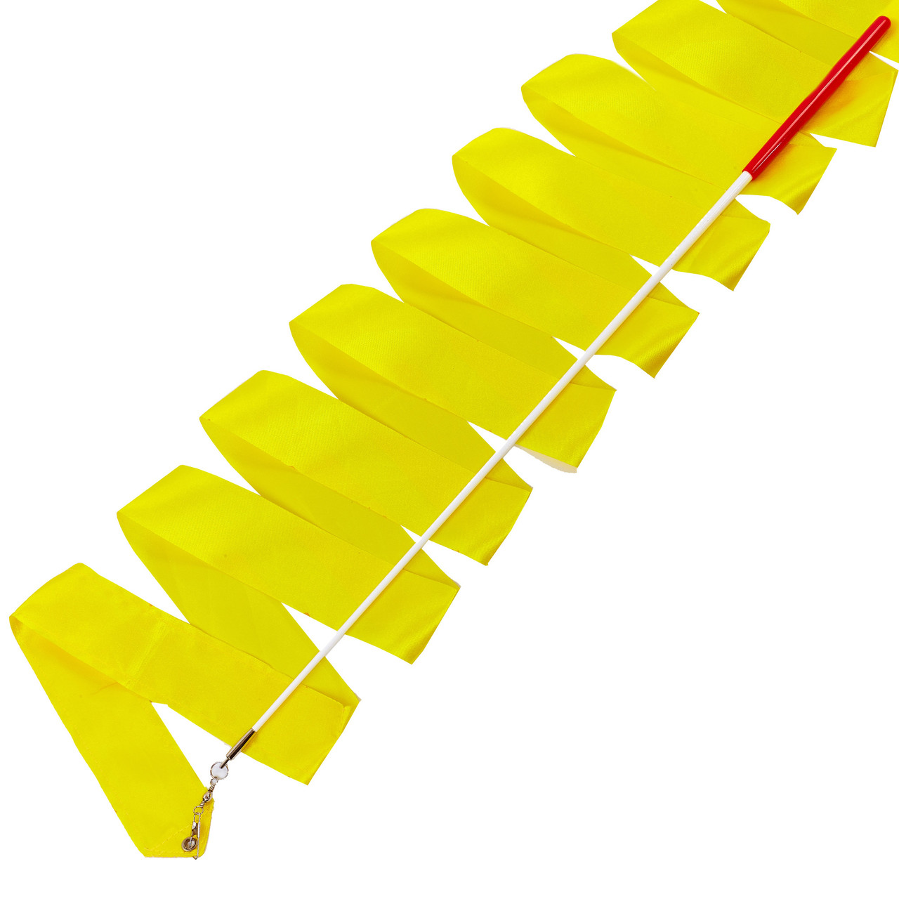 Стрічка для художньої гімнастики з паличкою Zelart 3248 довжина 6,3 м Yellow, фото 1