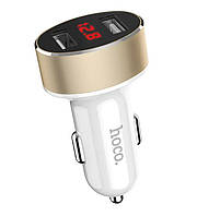 Автомобільний зарядний пристрій Hoco Z26 Display 2USB/2.1A + вольтметр