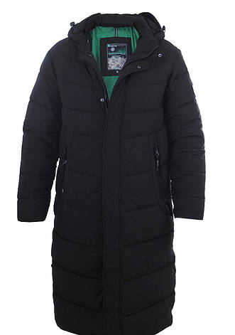 Куртка зимова чоловіча Black Vinyl 22-C22-2123C чорна, фото 1