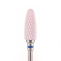 Фреза керамическая Nail Drill для снятия гель-лака (Кукуруза) - 610 362 розовая (синяя насечка)