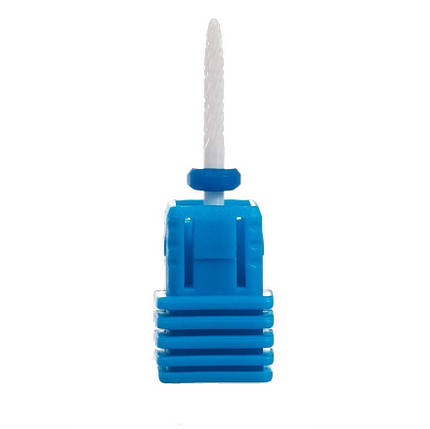 Фреза керамічна Nail Drill для обробки кутикули (Голка) - синя насічка, фото 1