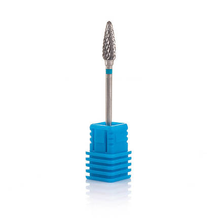 Фреза твердосплавна Nail Drill для зняття гель-лаку (Куля) 275 190 050 - синя насічка, фото 1