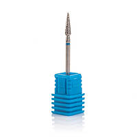 Фреза алмазная Nail Drill "Почка закругленная, длинная" - 266 030B диаметр 3 мм (синяя насечка)