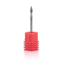 Фреза алмазная Nail Drill для обработки кутикулы "Почка" - 257 027R диаметр 2,7 мм (красная насечка)