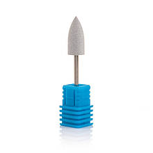 Фреза силіконова Nail Drill для шліфування і полірування нігтів "Конус" - 408W (біла)