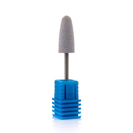 Фреза силіконова Nail Drill для шліфування і полірування нігтів "Куля довга" - 824W (біла), фото 1