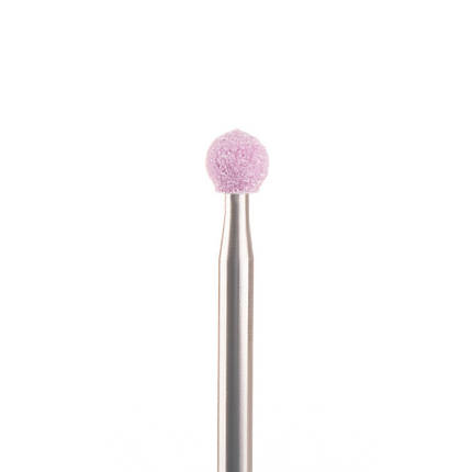 Фреза корундова Nail Drill для манікюру і педикюру (Кулька) 45-12, діаметр 4 мм, рожева, фото 1