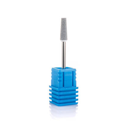 Фреза корундова Nail Drill для манікюру і педикюру (усічений Конус) 45-36, діаметр 4 мм, сіра, фото 3