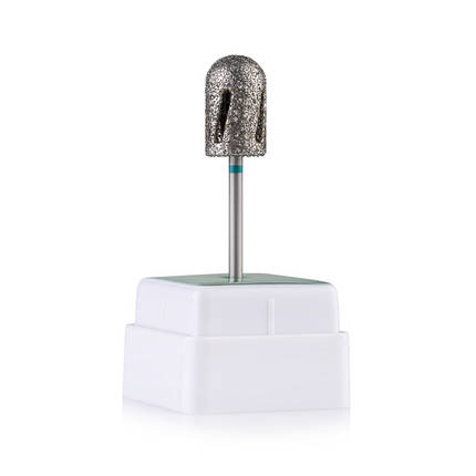 Насадка алмазна Nail Drill Twister для педикюру - 488 010 діаметр 10 мм, зелена, фото 3