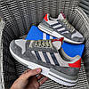 Чоловічі кросівки Adidas ZX 500 RM Gray Адідас ЗК 500 сірі замшеві сітка замш В'єтнам, фото 9