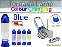 Светодиодная лампа Tornado, меняющая цвет, , питание от USB-кабеля