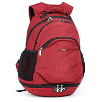 Шкільний рюкзак ортопедичний підлітковий для хлопчика 6-11 клас червоний 44*37 см Dolly 384
