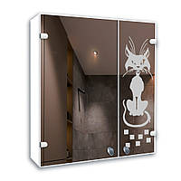 Дзеркальна шафка для ванної кімнати 535x640 мм Ш 838