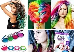 Крейда для волосся кольорова Hot Huez (Хот Х'юз) пудра