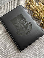 Чорний Блокнот а5 для прокурора з гербом на замовлення Преміум якість Гравіювання будь-яка Подарункова упаковка