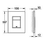 Кнопка зливу для інсталяції GROHE подвійна чорна 159117 CV030560, фото 2