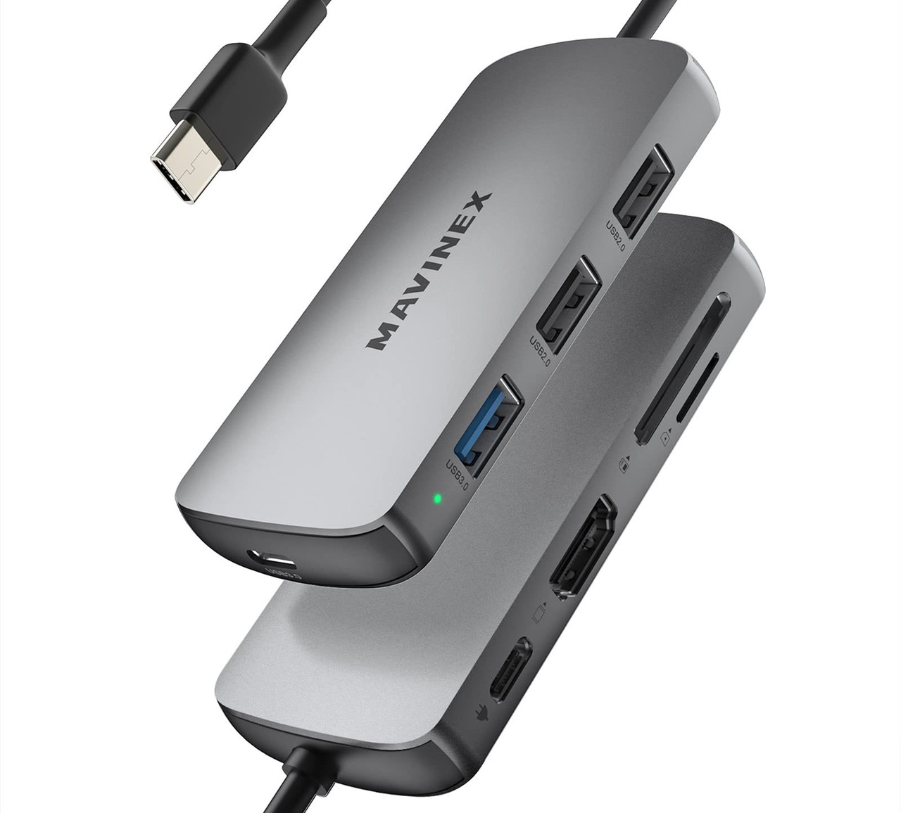 Купить Концентратор USB C, 8 в 1, адаптер USB C на 4K HDMI MAVINEX USB ...