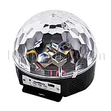 Світлодіодна диско куля Magic Ball MP-3 Світломузика USB Bluetooth Пульт, фото 4