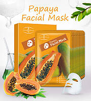 Тканевая маска с экстрактом папайи антивозрастная Aichun Beauty Papaya, 25 ml