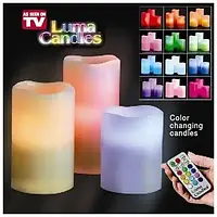 Светодиодные LED свечи Luma Candles на пульте управления