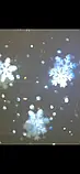 Декоративний вологостійкий новорічний LED-проєктор LED White Snowflake Projector, фото 2