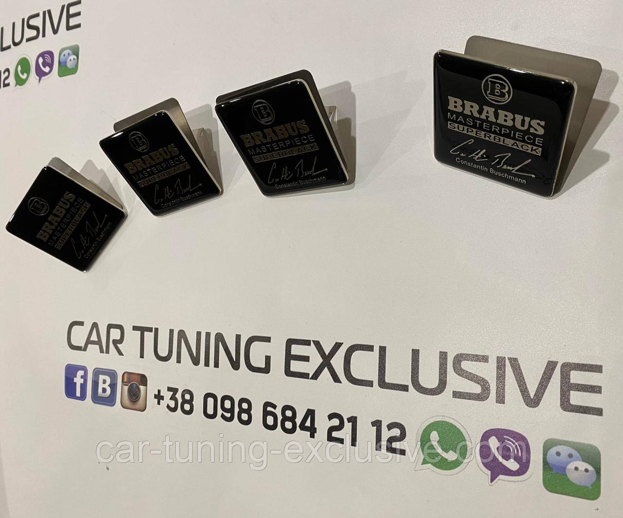 BRABUS emblems interior seats for Mercedes S-class, фото 1