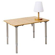 Настільний акумуляторний ліхтар Bo-Camp Cambridge Rechargeable 200 Lumen (Bamboo/White), фото 3