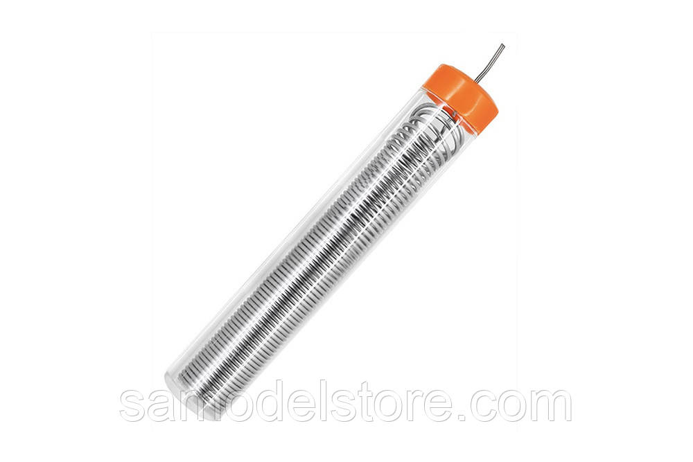 Припій у колбі ПОС-60 1 мм. 20г., фото 1