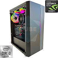 Компьютер PowerCube G02-1 (Intel Core i3-10100 / 16Gb / GeForce GTX 1660 Ti 6Gb / SSD 480Gb / 500W / USB 3.2)