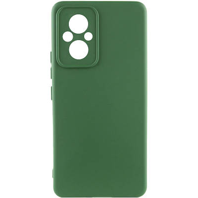Чехол Silicone Cover Lakshmi Full Camera (A) для Xiaomi Poco M5 Full camera, Зеленый / Dark green