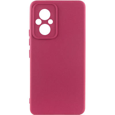 Чохол Silicone Cover Lakshmi Full Camera (A) для Xiaomi Poco M5 Full camera, Бордовий/Marsala