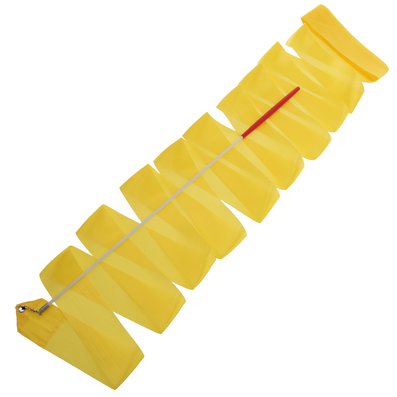Стрічка для художньої гімнастики з паличкою Zelart 7152 довжина 4 м Yellow