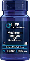 Life Extension Mushroom Immune with Beta Glucans / Смесь грибов для поддержки иммунитета 30 капсул