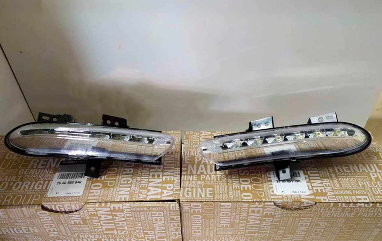 Денні ходові вогні ДХО (пара) 266003179R, 266055004R ОРИГІНАЛ Renault Scenic 3 Рено Сценік 3 2013-2015, фото 1