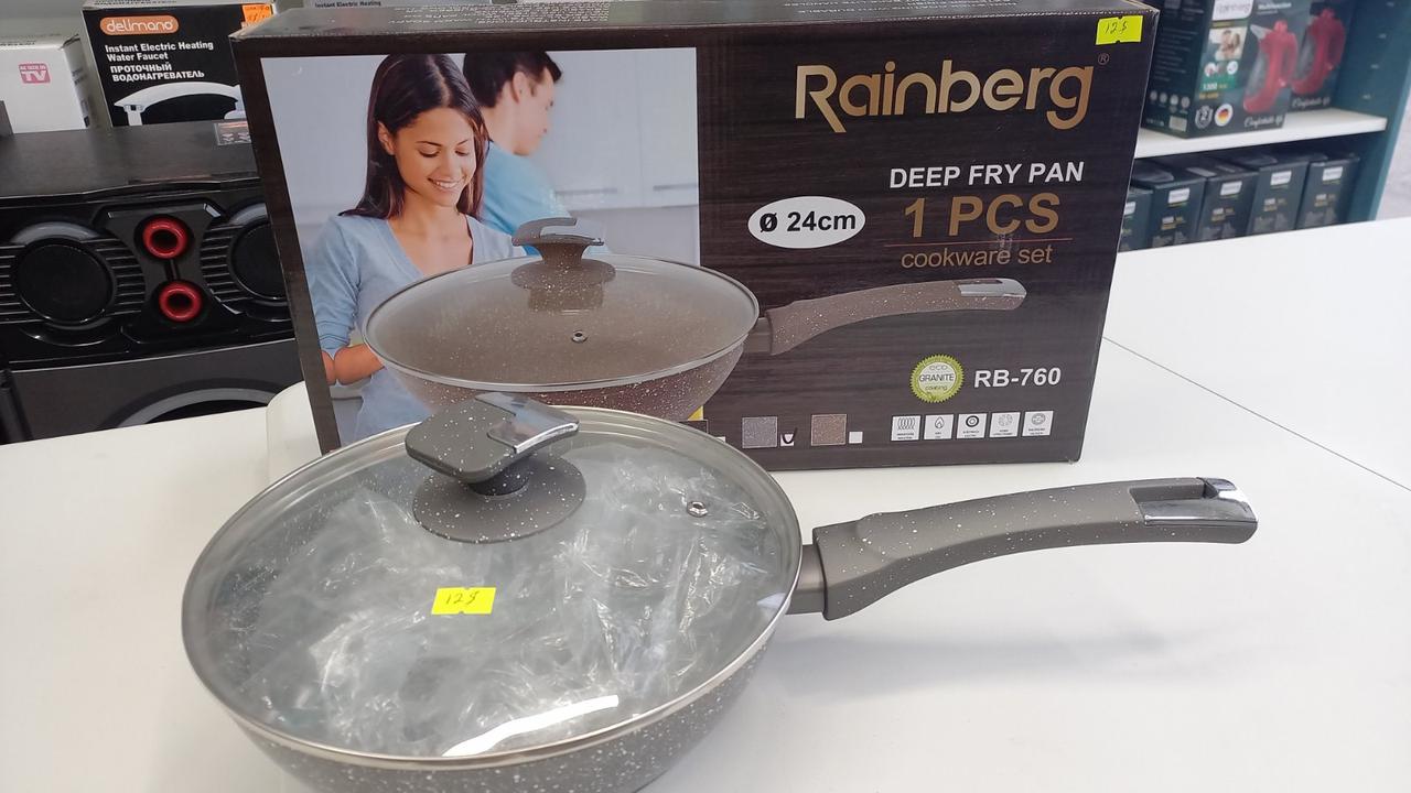 Сковорода з мармуровим антипригарним покриттям 24 см RB-760, фото 1