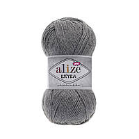 Пряжа Alize Extra(Екстра) - 21 серый