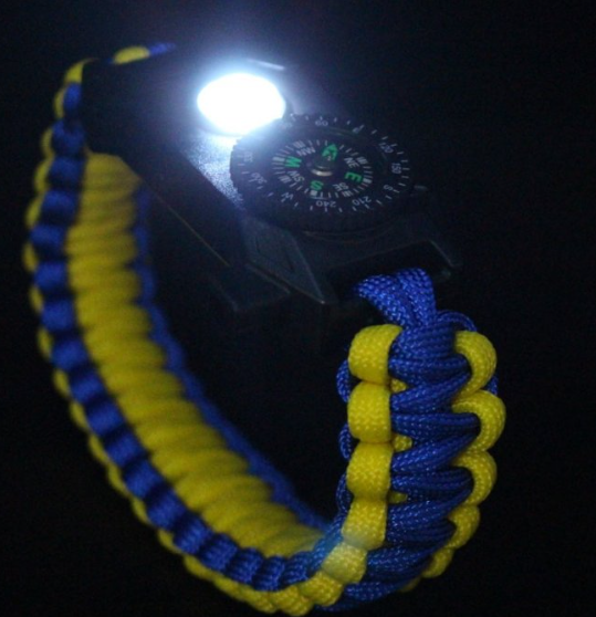 Купити Тактичний браслет для виживання з ножем і компасом, ціна 399 ...