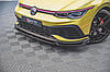 Сплітер Volkswagen Golf 8 GTI Clubsport тюнінг обвіс губа спідниця елерон (V1), фото 3