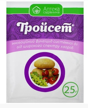 Комплексний трикомпонентний Фунгіцид Тройсет 25 г, Ukravit