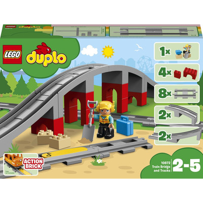 Lego Duplo лего дупло конструктор Залізний міст і рейки 10872