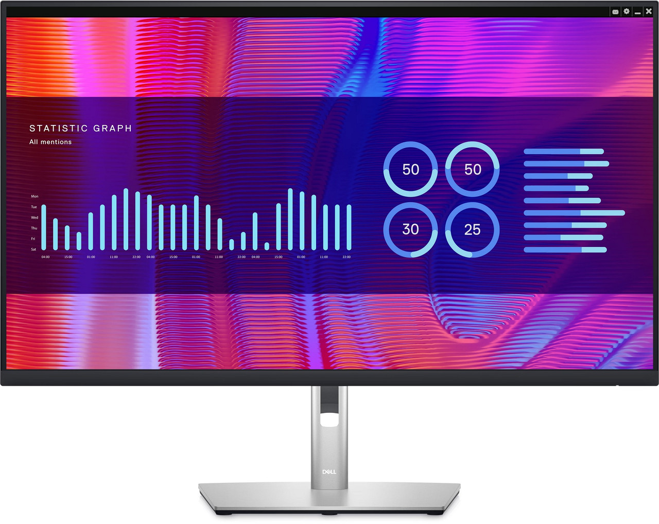 Монитор LCD 31.5" DELL P3223DE HDMI, DP, USB-C, RJ-45, IPS, 2560x1440, 99%sRGB, Pivot